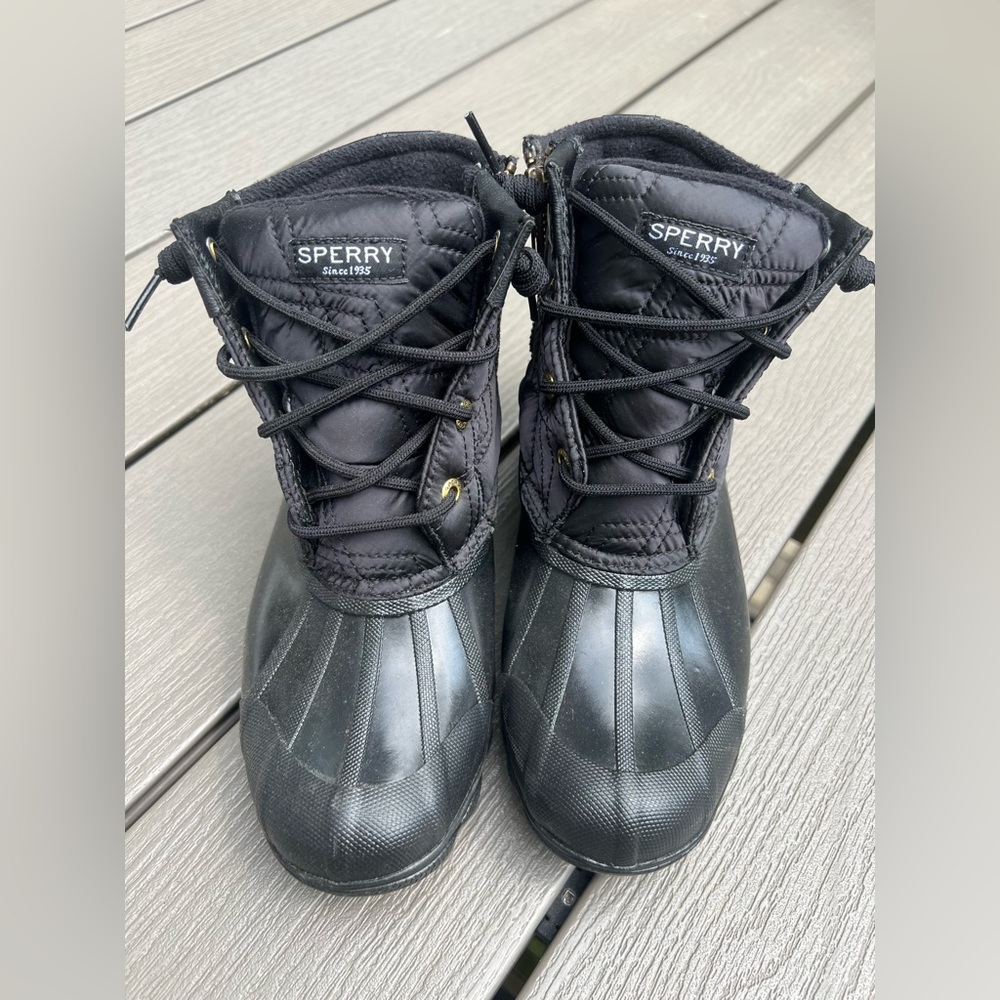 Sperry Women’s  Black Waterproof Boots